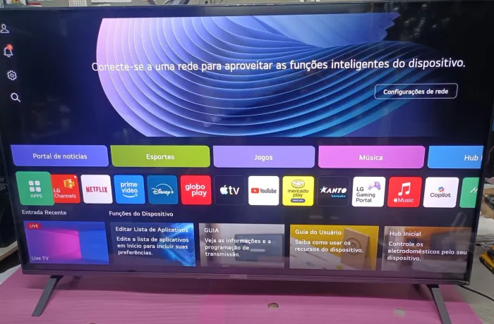 TV LG 55" smart 4k modelo novo