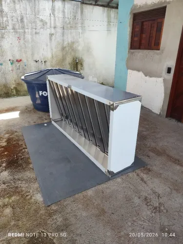 Coifa de Aço inox industrial 2,00 por 0,80