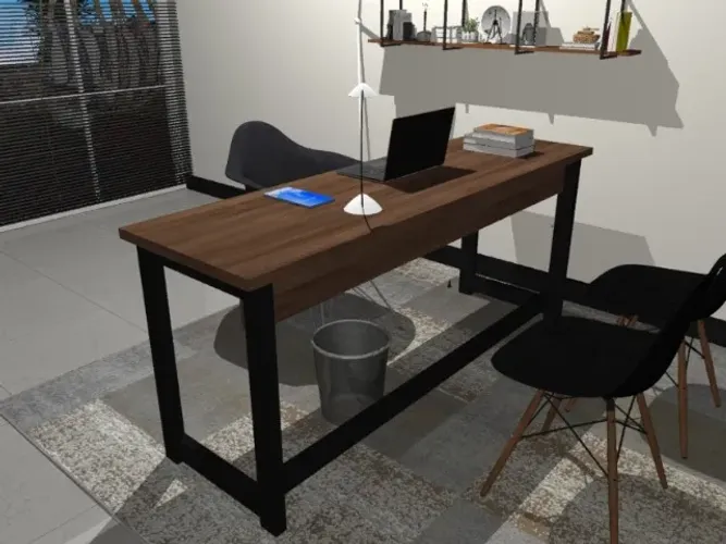 Mesa de Escritório Office Wood Copenhagen L140cm X P40cm x A74cm