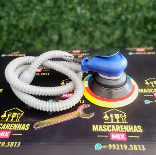 Lixadeira Politriz Rotorbital Pneumática Hookit COD: 0112