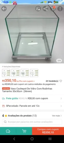 Aquário pra plantas