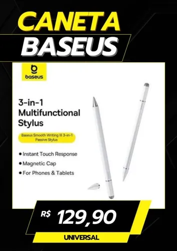 Caneta Baseus para Tablet IPad e celular