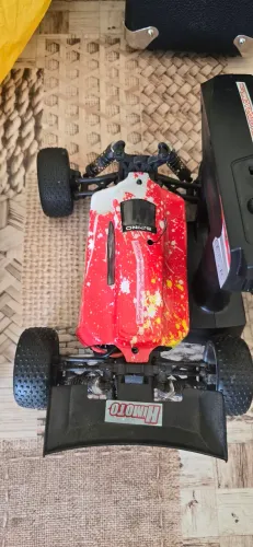 Automodelo elétrico himoto spino 1/18 funciona tudo 