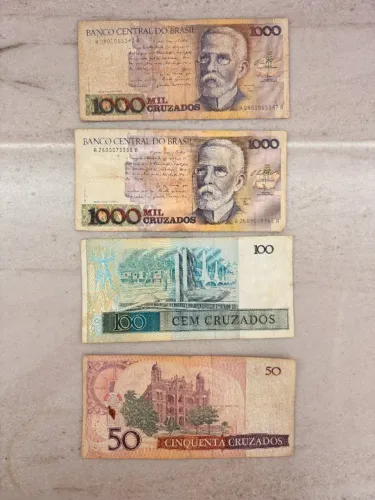 Lote de cédulas antigas brasileiras