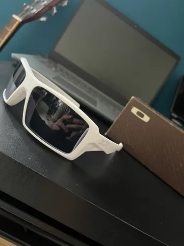 Oakley eyepatch white com lentes grey