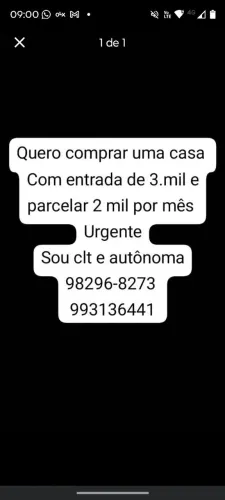 Quero comprar uma casa parcelada