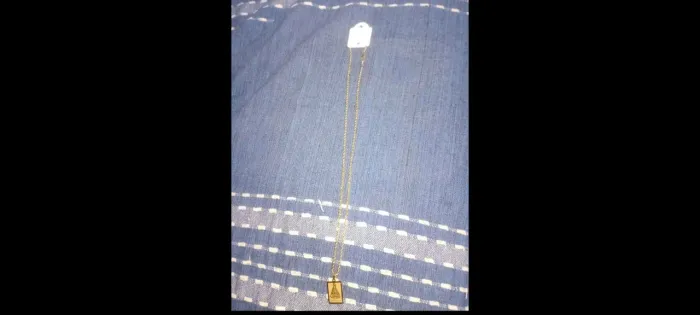 Cordão masculino dourado de Nossa Senhora Aparecida*novo*!