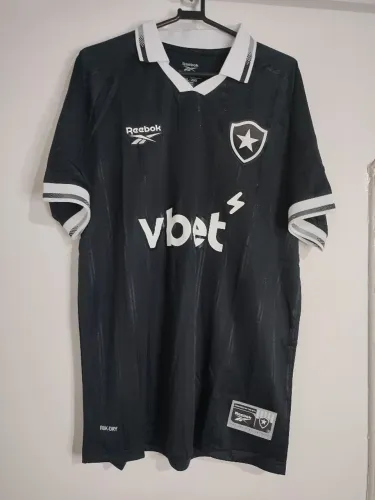 Camisa do Botafogo Preta Masculina 2025/26 Camisa de time lançamento 2025