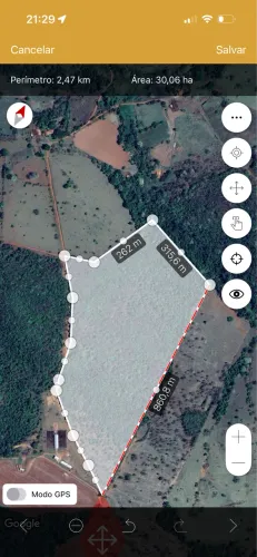 6.2 alqueires em Santa Cruz de Goiás .