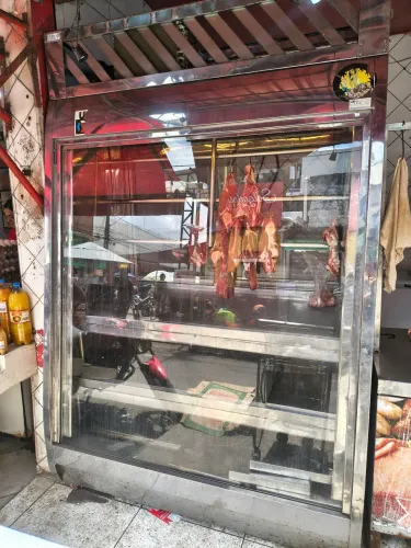 Balcão de carne inox com 8 bandeja