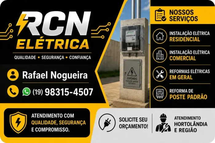 Eletricista residencial e comercial 