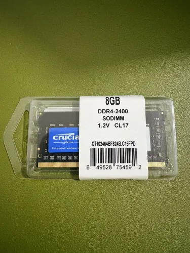 Memória Ram 8GB 1 Ddr4 2133mhz Crucial CT8G4SFD8213