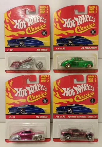 Lote / Coleção Hot Wheels Classics (Séries 2 e 3) - Lacrados na Cartela - 2006 2007