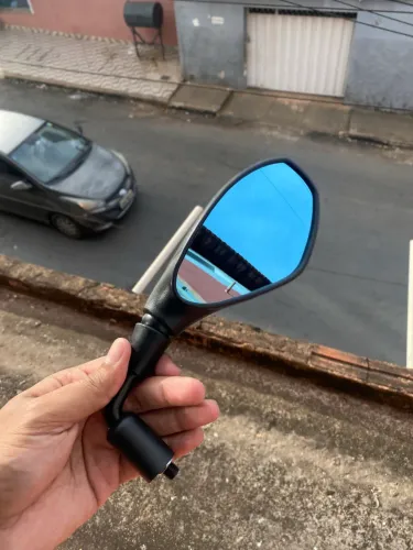 Retrovisor f800 lente azul