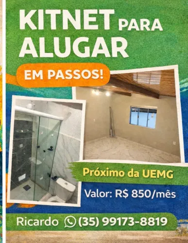 Kitinete em Passos MG