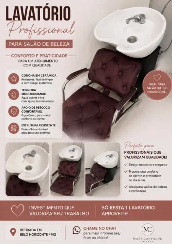 Lavatório para Salão de Beleza Profissional