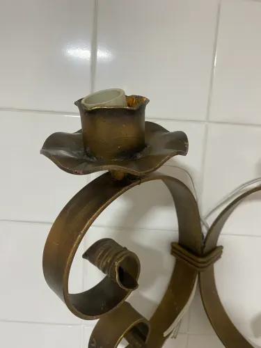 Luminária antiga par, 2 peças