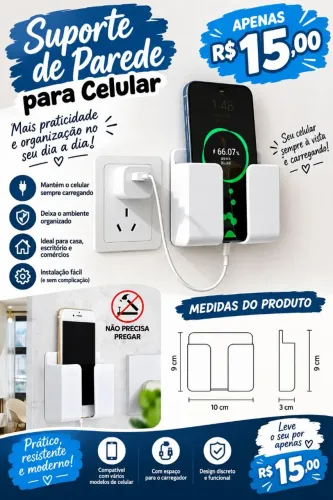 Suporte pra carregar celular