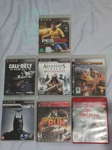 lote com 7 jogos