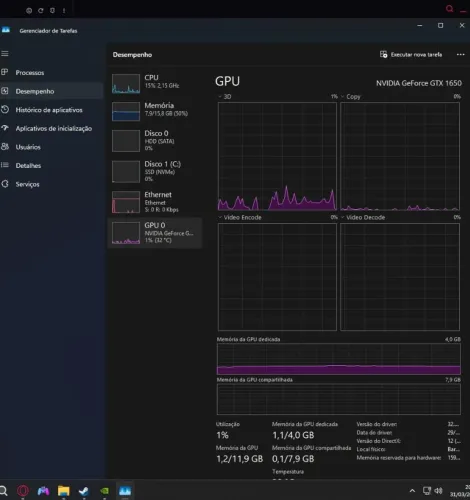 NVIDIA GEFORCE GTX 1650 4GB