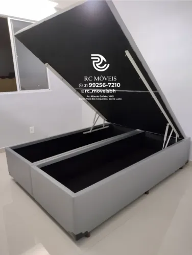 Cama Box Baú Casal com Pistão a Gás - Oferta Imperdível