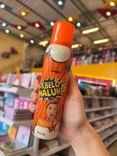 5 Splay colorido cabelo mais uma espuminha