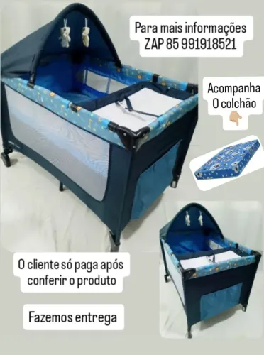 Berço Cercado+ colchão 