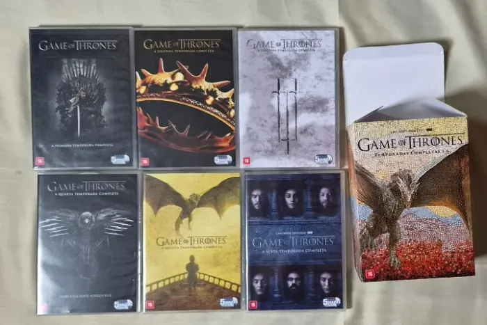Box DVD Game Of Thrones - Temporadas Completas 1 A 6 (30 Discos) Original HB