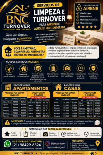? LIMPEZA PROFISSIONAL PARA AIRBNB - PACOTES A PARTIR DE R$ 100!