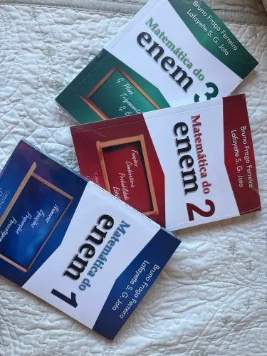 coleção de livros de matemática do enem, 3 volumes