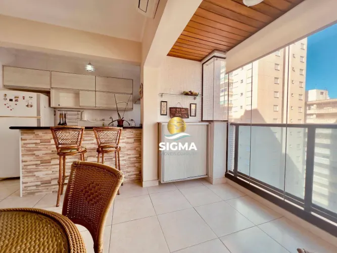 Flat com 2 dormitórios sendo 1 suíte à venda, 60 m² por R$ 530.000 - Pitangueiras - Guaruj