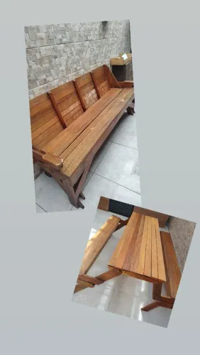 Banco que vira mesa