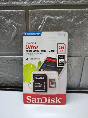Cartão de Memória 256GB SanDisk Ultra