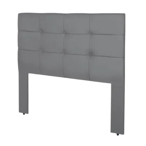 Cabeceira Casal Eslovênia Veludo Cinza - Entrega Rápida! 