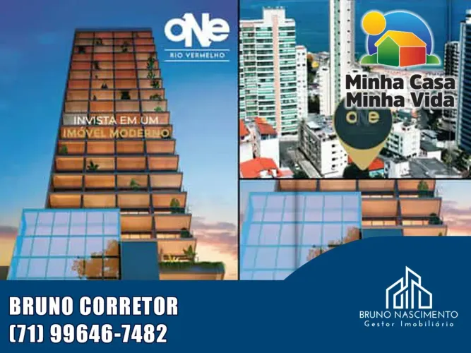 STUDIOS 22,15M² NO RIO VERMELHO