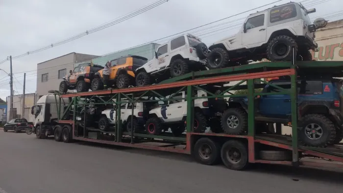 Cavalinho iveco e carreta cegonha