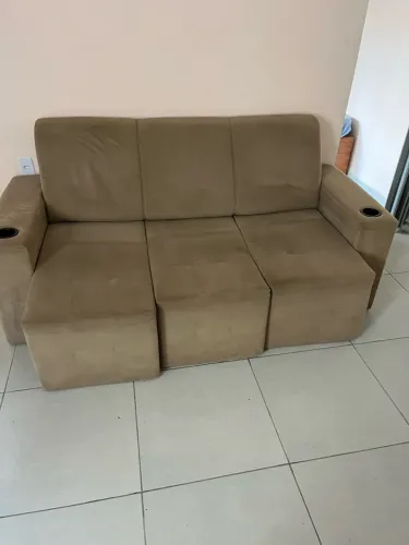 Sofá retrátil 3 lugares