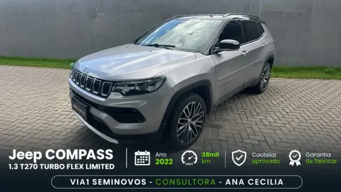 Jeep Compass Limited T270 1.3 TB 4X2 Flex AUT 2022