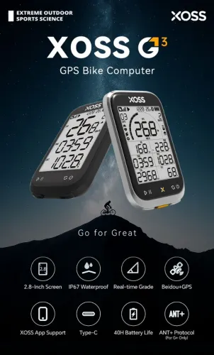 XOSS G3+ (Plus) - Ciclo Computador GPS