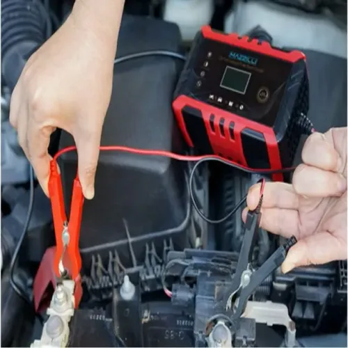 Carregador de Bateria 12V Inteligente Mazzilli Carrega Carro e Moto,LCD, 15AH a 100AH