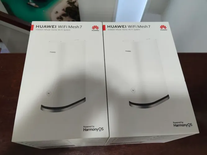 Huawei WiFi Mesh 7 AX6600 2 Unidades Kit Sistema Mesh Wi-Fi 6E Plus Completo Tri Banda 