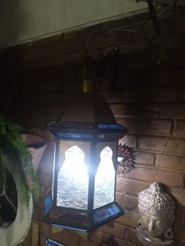 luminaria arandela vitral
