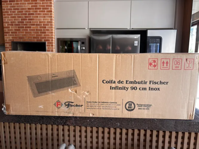 Vendo Coifa de Embutir Fischer Infinity 90 cm, produto novo, na embalagem original.