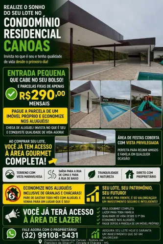 Compre seu terreno! Veja as fotos.