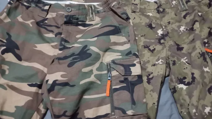 2 Bermudas cargo masculinas camuflada militar M
