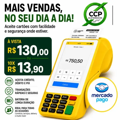 Maquininha de Cartão Point Pro 3 | Retirando na Loja Ativação Imediata