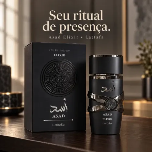 Título: Perfume Lattafa Asad Elixir Masculino 100ml Original Perfume Lattafa Asad Elixir