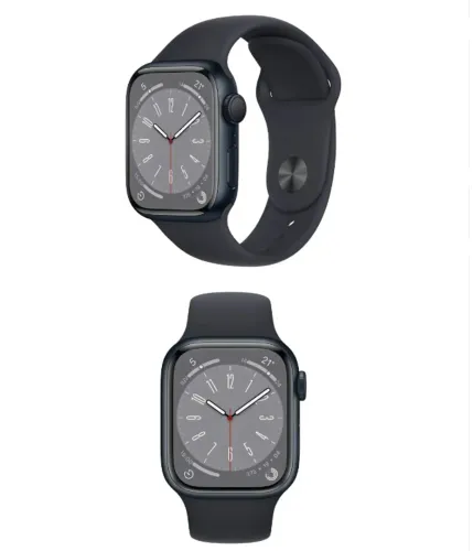 Apple Watch Series 8 GPS 41mm Caixa Meia-noite com Pulseira Esportiva Midnight - USADO
