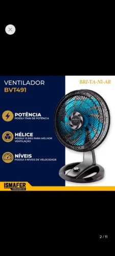 Ventilador Britânia dez pás novo