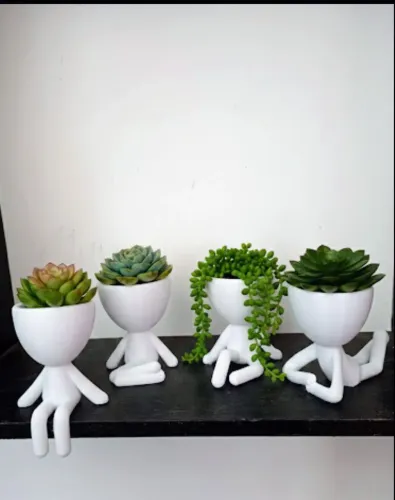 Mini Kit 4 Vasos Decorativos Robert Plant - Delicadeza e Estilo!